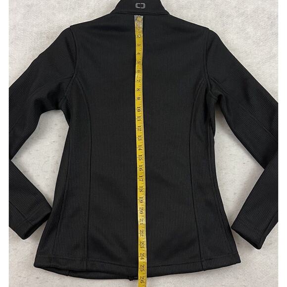 OGIO Grit Fleece Jacket Womens Small Black Knit Full Zip Embroidered Logo - Picture 6 of 16